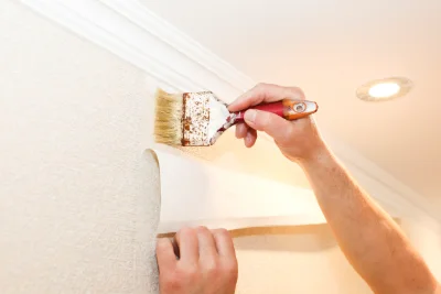 Pose de papier peint à Vellevans — revêtements muraux et toiles de verre